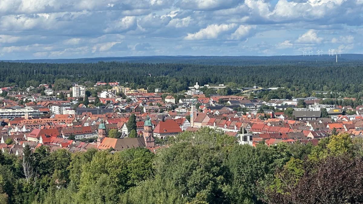Stadtansicht von Freudenstadt